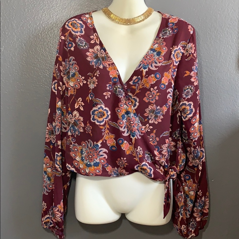 Cross Over L/Slv Blouse
